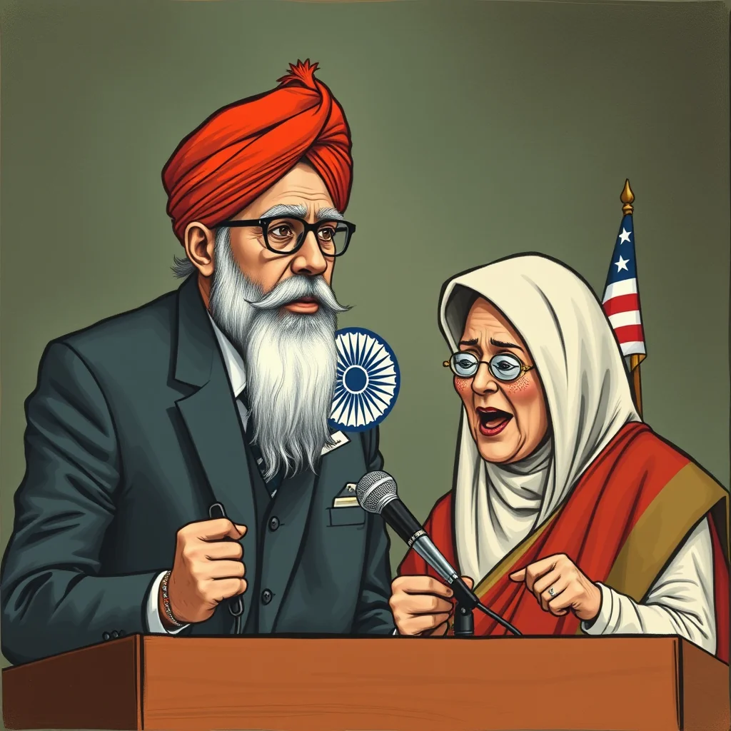 A scene representing the current state of India Forced To Defend US Trade Deal As Doubts Mount.