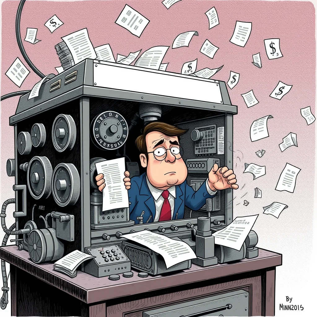 Minnesota Representative Erin Koegel demonstrates the state's new cryptographic encoding device during a legislative hearing on cryptocurrency security measures.