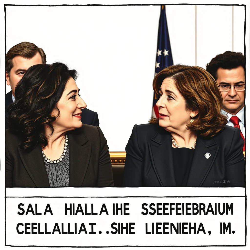 A scene representing the current state of Salma Hayek Joins Mexican President Claudia Sheinbaum For Launch Of 30 Cinema.