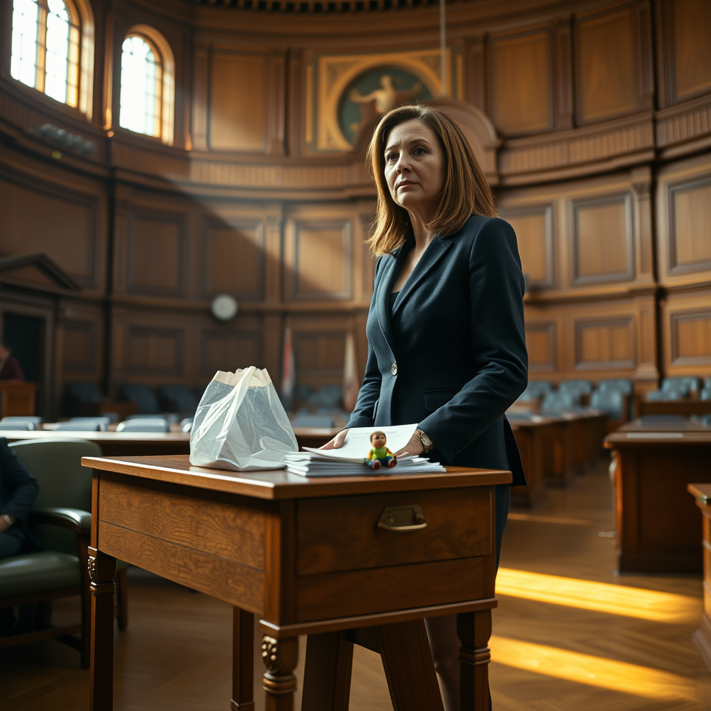 Virginia Gov. Abigail Spanberger attempts to barter with a C-SPAN camera operator during her Democratic rebuttal to the State of the Union address.