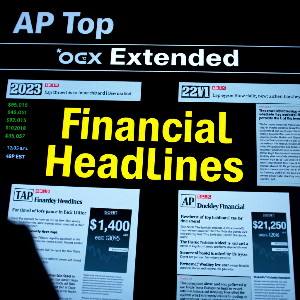 A scene representing the current state of AP Top Extended Financial Headlines At 12 05 A EST.