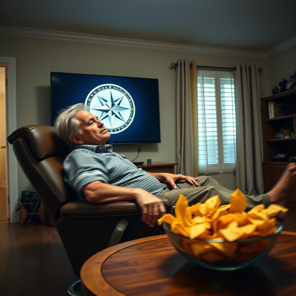 Frank Henderson of Scranton, Pa., participates in the Turning Point USA broadcast as he interpreted the instructions.