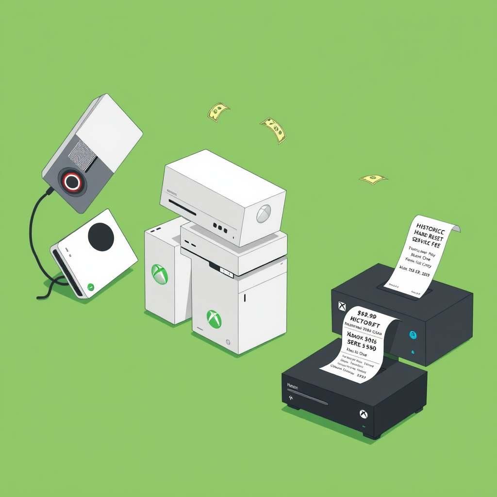 Microsoft Gaming CEO Asha Sharma presents the retroactive reboot fee structure to executive staff during a late-night strategy session at company headquarters.