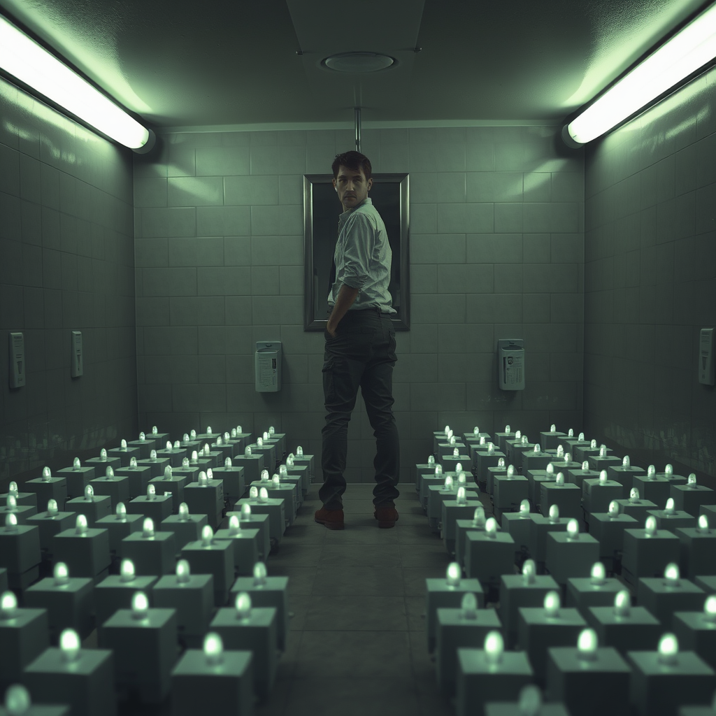 Corporate representatives attempt to update local ordinances using proprietary charging technology outside abandoned retail space.