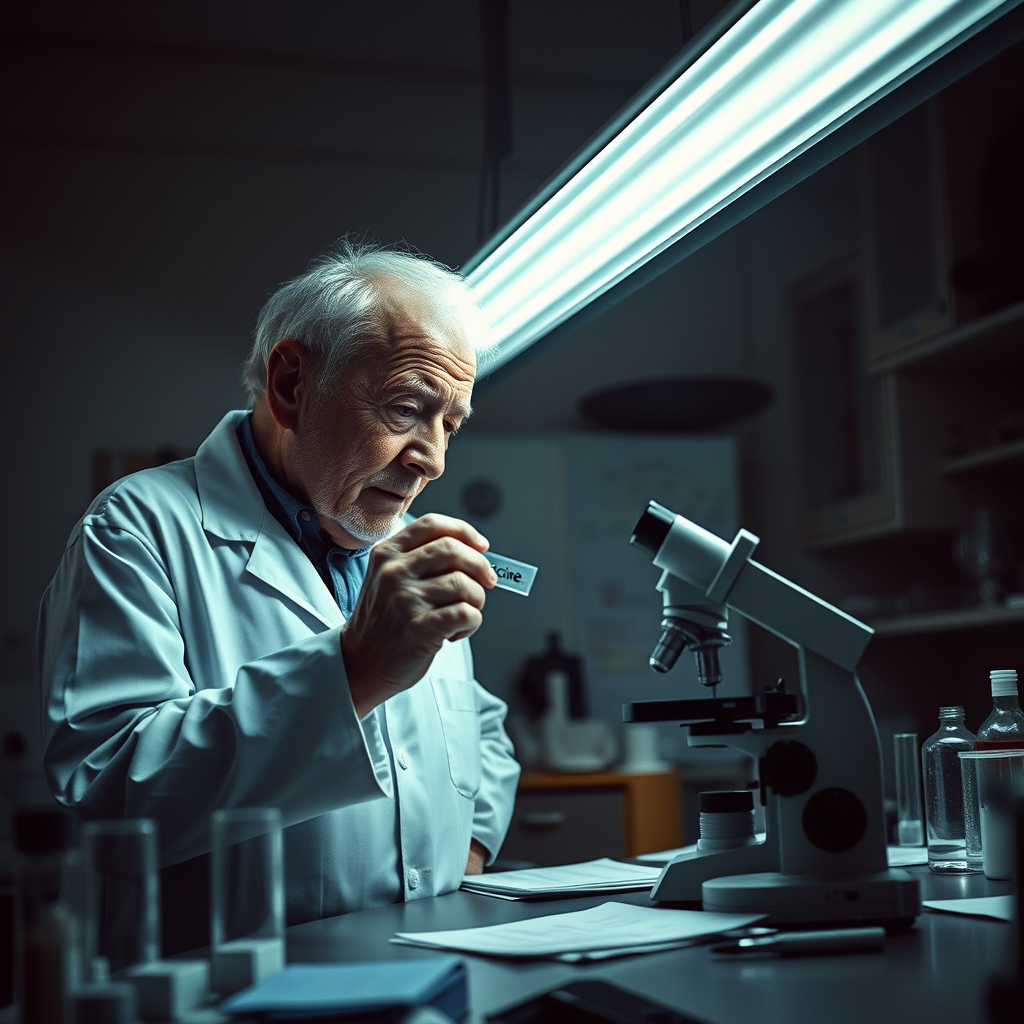 Robert F. Kennedy Jr. conducts a solo interrogation of a shingles vaccine sample using repurposed household equipment.