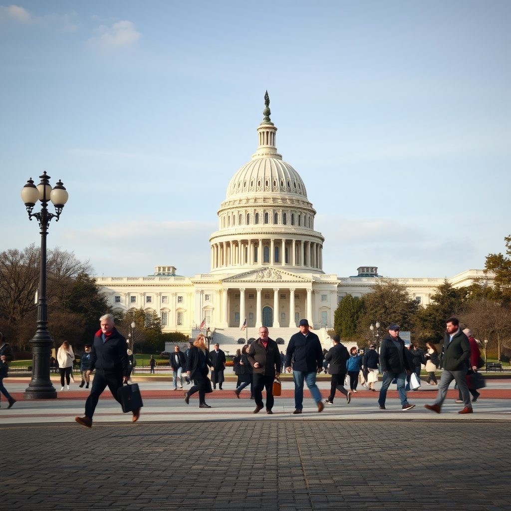 A scene representing the current state of US Department Of Homeland Security To Go Into Shutdown Due To Funding.