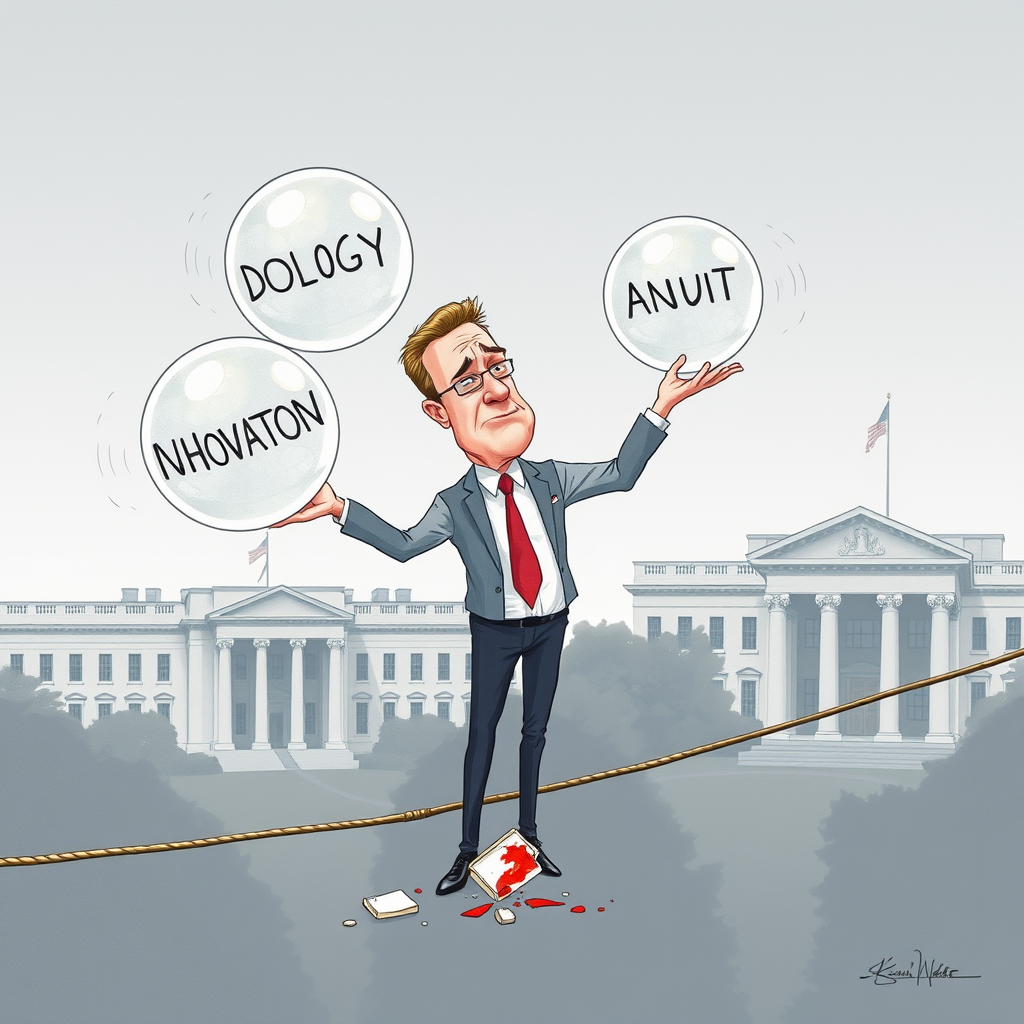 White House economic advisor Kevin Hassett explains the Federal Reserve's revised forecasting model incorporating presidential social media activity during a policy briefing.