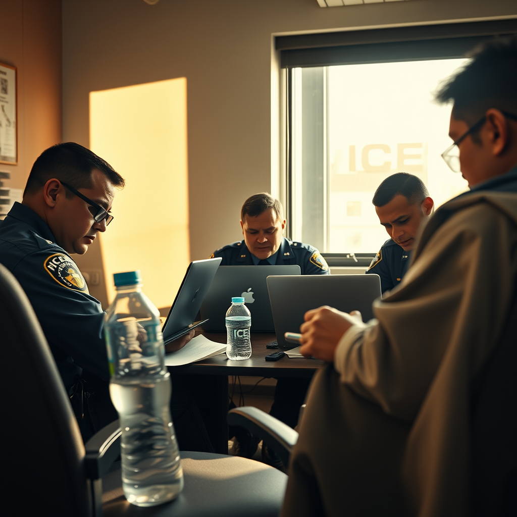 A scene representing the current state of DC Wrap Trump Praises Military Feds Investigating ICE Shooting.