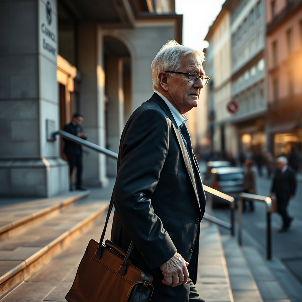 Thorbjorn Jagland leaves the Council of Europe headquarters in Strasbourg after the body lifted his diplomatic immunity.