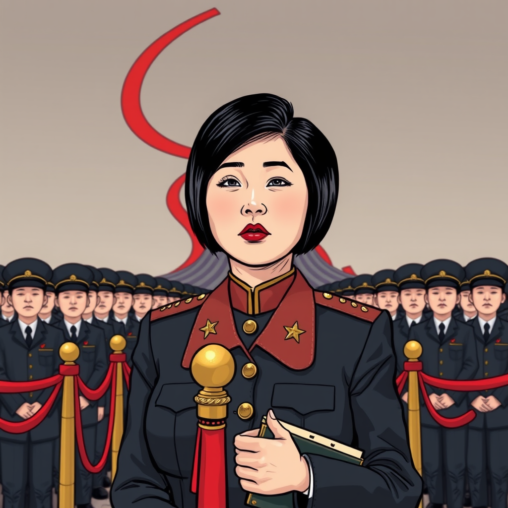 Kim Yo Jong oversees the orderly procession of delegates at the Ninth Party Congress, a key responsibility noted prior to her promotion to full department director.