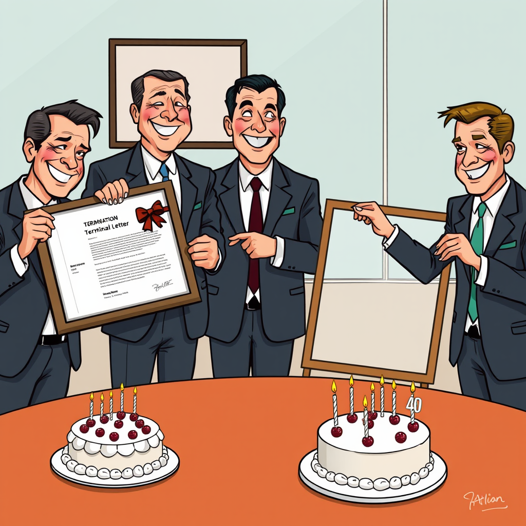 Emmy-nominated reporter Ellina Abovian in the vacant KTLA studio hours after her dismissal, holding a birthday candle and termination documents during the station's restructuring.