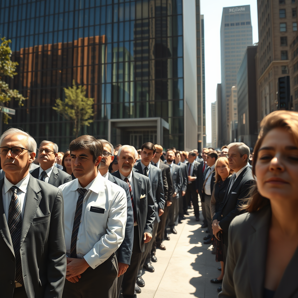 Investors and analysts maintain a silent vigil outside Regions Financial headquarters in Birmingham, attempting to assess the company's valuation through sustained visual observation.