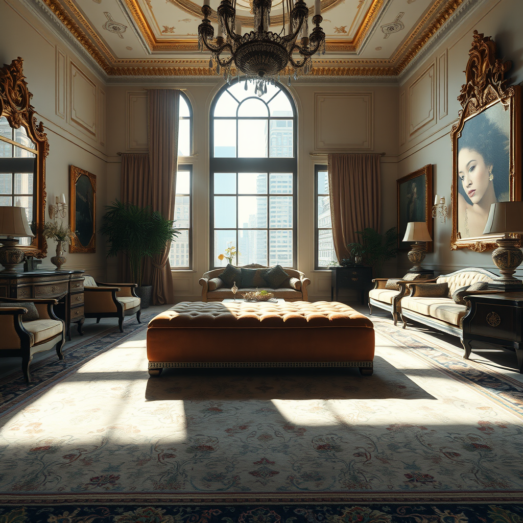 The vacant living area of a luxury Manhattan residence, where former television personality Jill Zarin was reportedly last perceived before her physical presence ceased to be registered by conventional means.