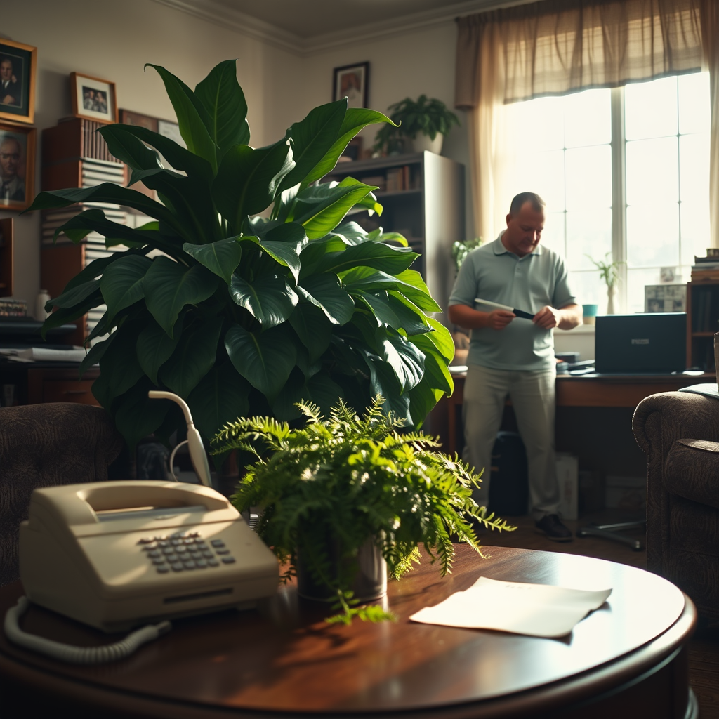 Podcast host Rebecca Everett takes refuge during an unplanned interview with Gary Henderson, who emerged from a hall closet during a recording session for her true-crime series.