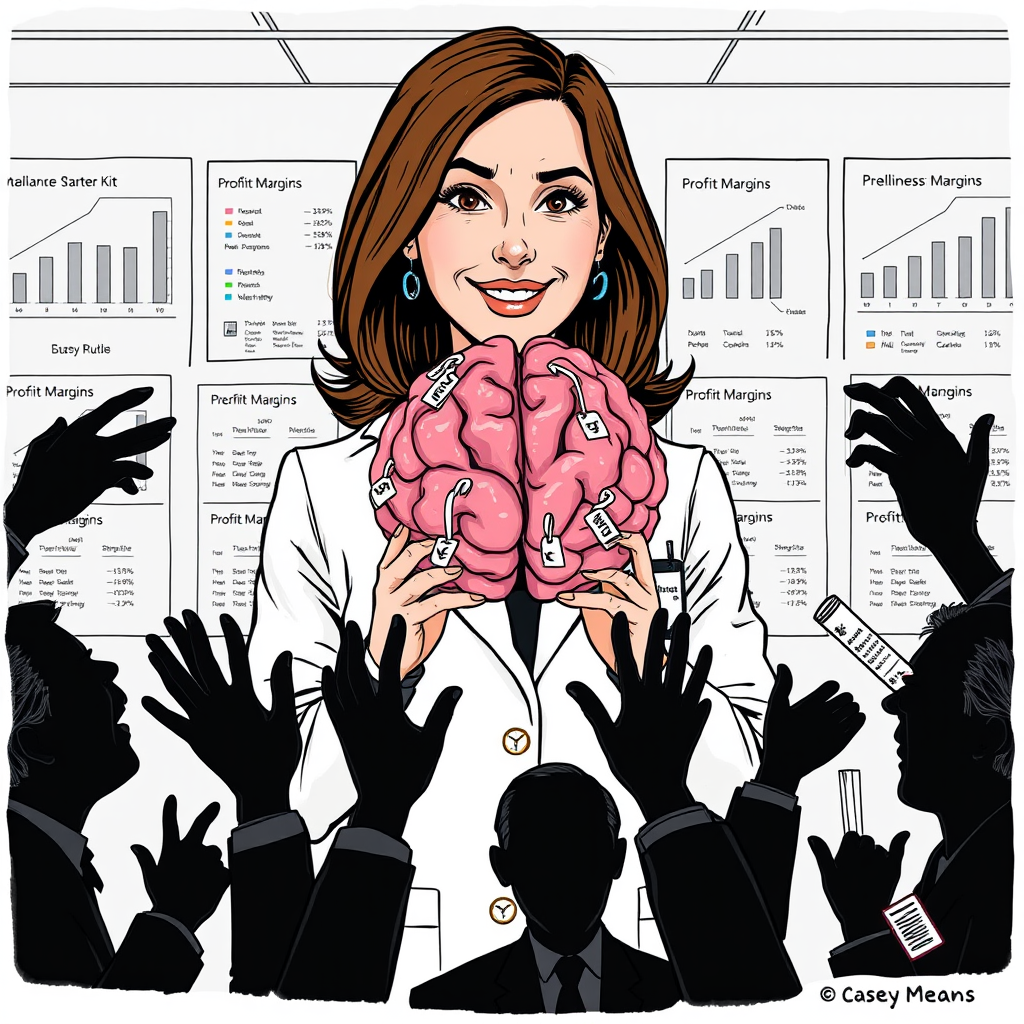 Dr. Casey Means presents her wellness product line to the Senate Health Committee during her confirmation hearing for Surgeon General.