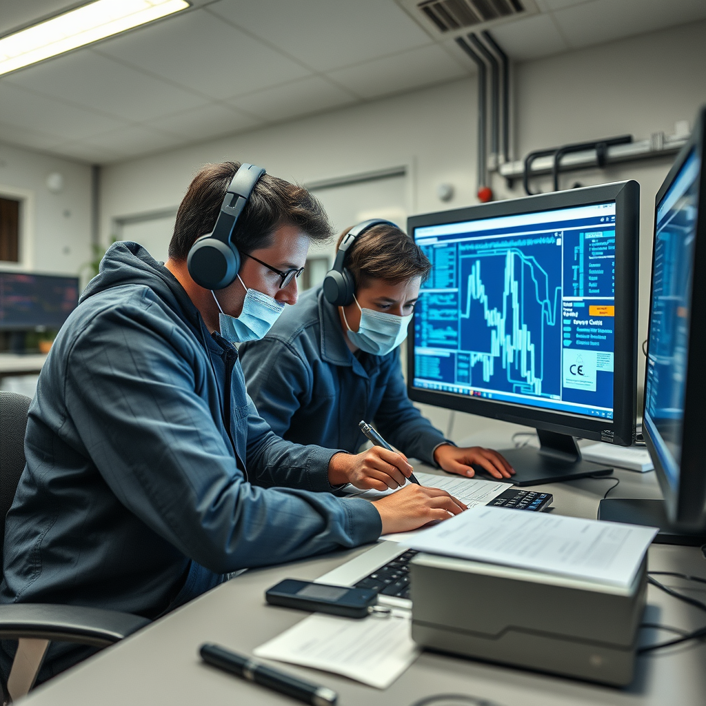 A scene representing the current state of queue health check.