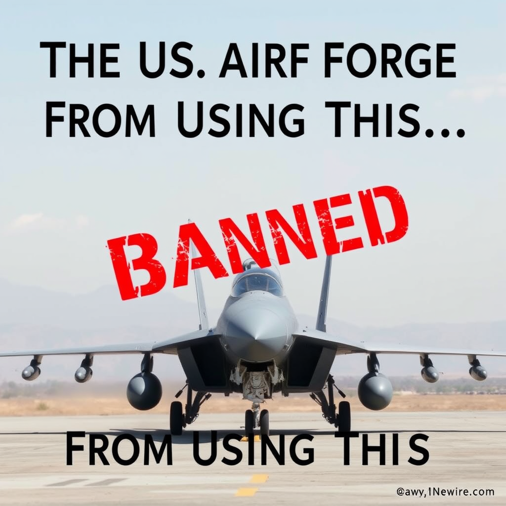 A scene representing the current state of The US Air Force Just Banned Troops From Using This Popular New.