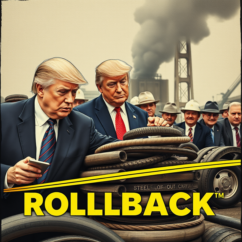 A scene representing the current state of Trump's Potential Steel Aluminum Rollback Would Be Latest Tariff Reversal Amid Broader.