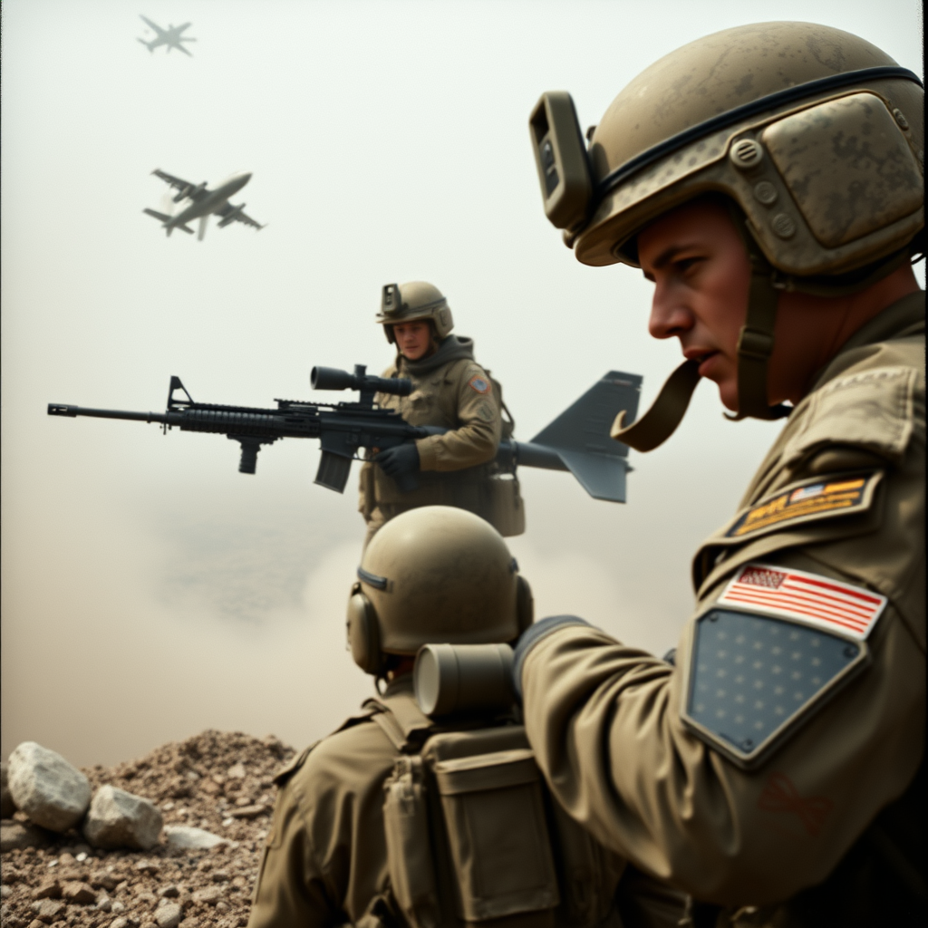 A scene representing the current state of US Military Operations Implications For Global Financial Markets.