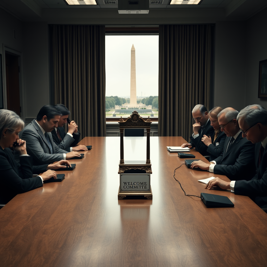 Special Envoy Steven Witkoff leads the inaugural meeting of the Post-Decapitation Coordination Committee in the Eisenhower Executive Office Building.