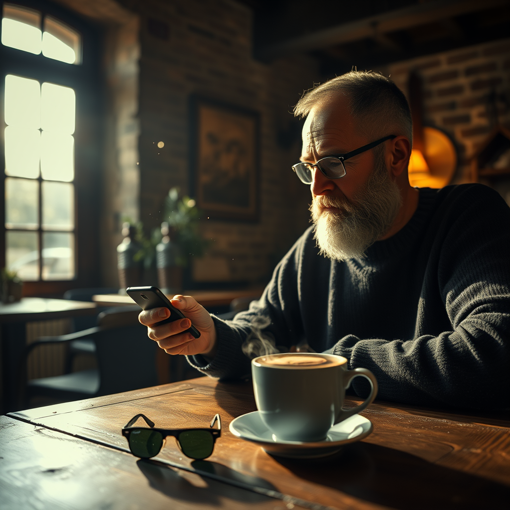 Professor Yves Jeanrenaud tests his Bluetooth monitoring application in a Darmstadt University laboratory as a subject wearing the detection-triggering eyewear remains in proximity.